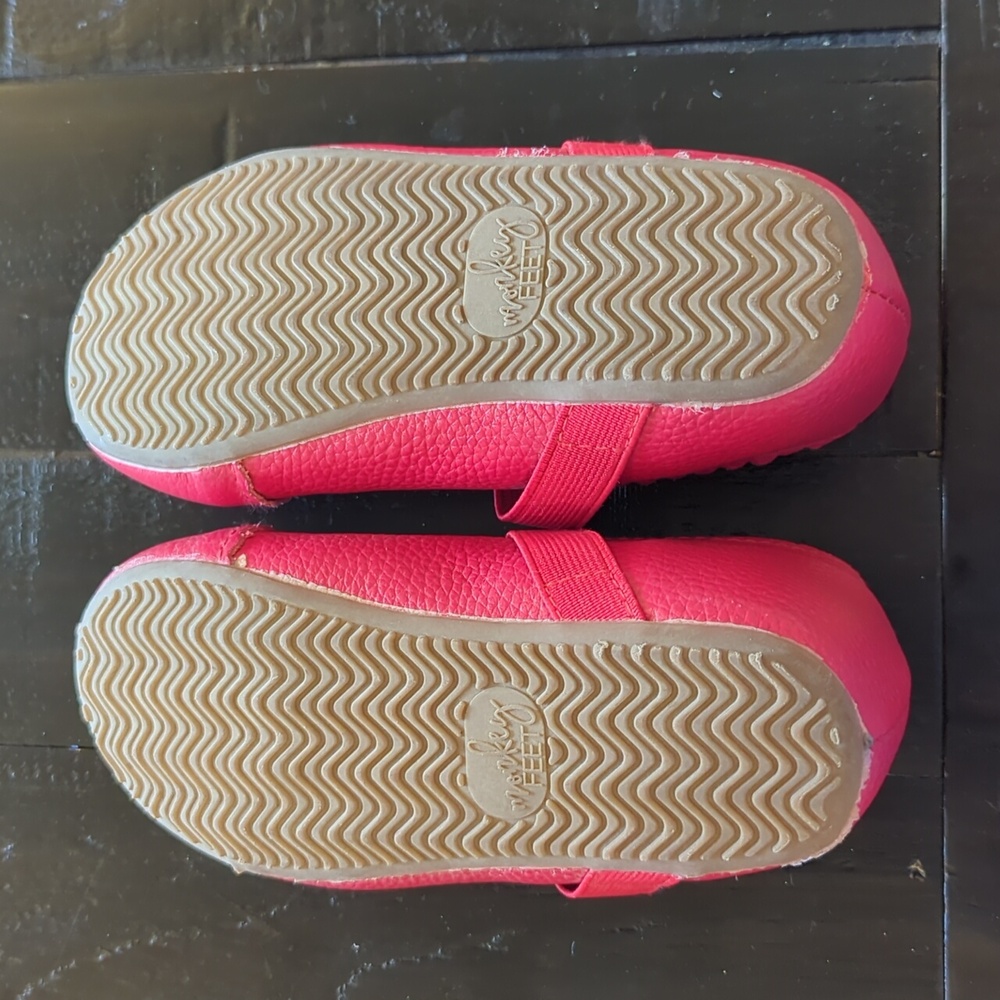Red Leather Ballet Flats - Picture 4 of 4
